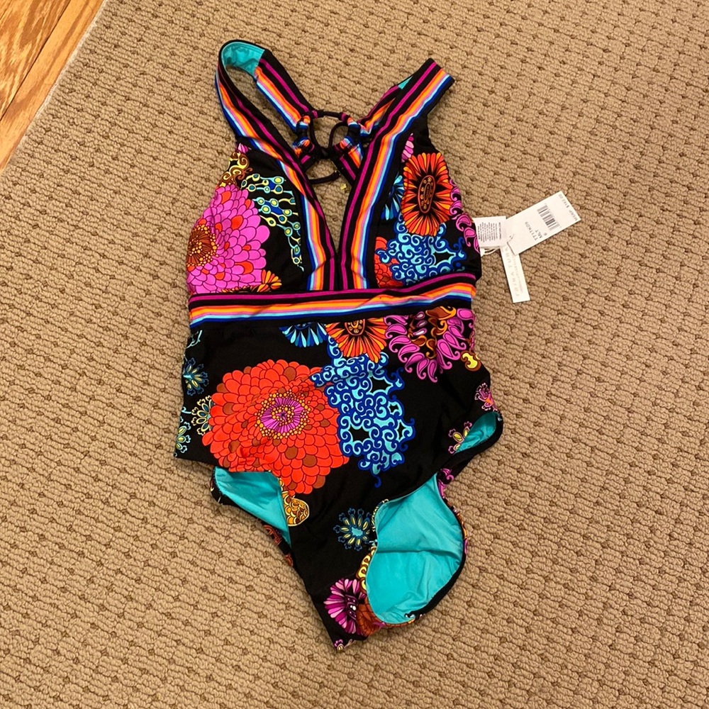 Trina Turk Floral One-Piece Bathing Suit